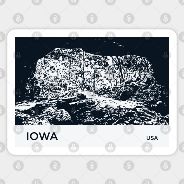 Iowa USA Sticker by Lakeric